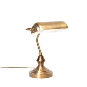Klassische Tischlampe/Notarlampe Bronze - Banker