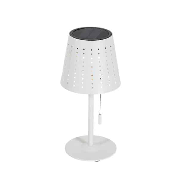 Outdoor-Tischleuchte weiß inkl. LED 3-stufig dimmbar auf Solar - Ferre