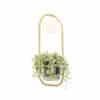 Art Deco Wandlampe Gold mit weißem Glas - Isabella