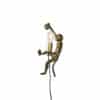 Vintage Wandlampe Gold - Animal Monkey