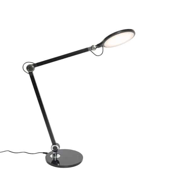 Design Tischleuchte schwarz inkl. LED mit Touch und Induktionsladegerät - Don