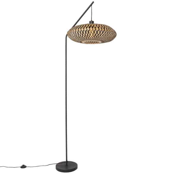 Orientalische Stehlampe schwarzer Bambus - Ostrava