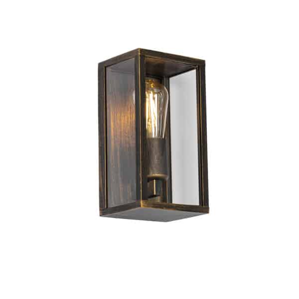 Vintage Wandlampe Antik Gold 26 cm IP44 - Charlois