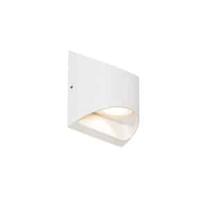 Moderne Außenwandleuchte weiß inkl. LED 2-flammig IP54 - Mal