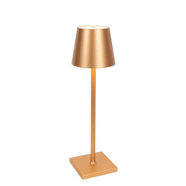 Outdoor-Tischleuchte Gold inkl. LED und Akkudimmer - Jackson