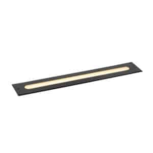 Moderne grondspot zwart 50 cm incl. LED IP65 - Eline