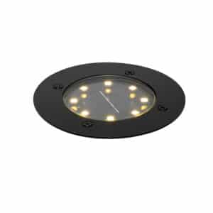 Moderner Bodenstrahler schwarz inkl. LED IP65 Solar - Terry