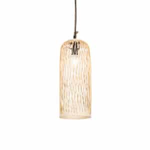 Ländliche Außenhängelampe Rattan 25 cm - Calamus