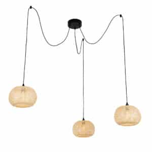 Oosterse buiten hanglamp bamboe 3-lichts IP44 - Rafael