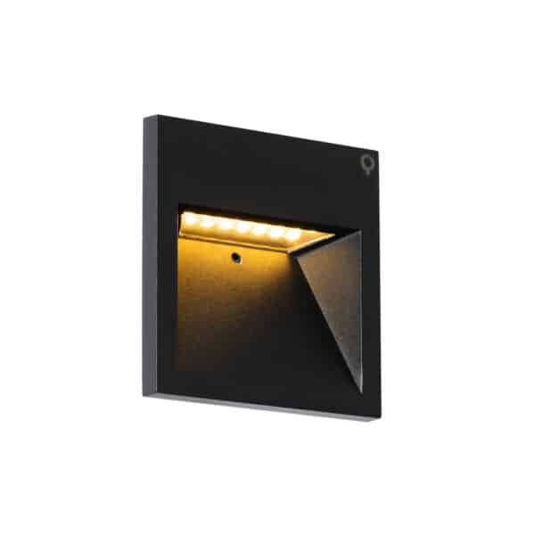Moderne Wandleuchte schwarz inkl. LED - Gem 2