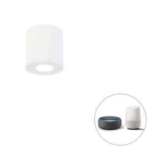 Smart badkamer spot wit rond IP44 incl. Wifi GU10 - Capa