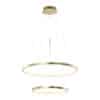 Moderne Ringpendelleuchte gold inkl. LED - Anella Duo