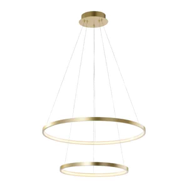 Moderne Ringpendelleuchte gold inkl. LED - Anella Duo