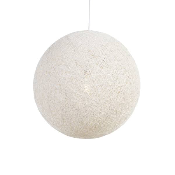 Ländliche Hängeleuchte weiß 60 cm - Corda