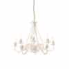 Antiker Kronleuchter creme 8-Licht - Giuseppe 8