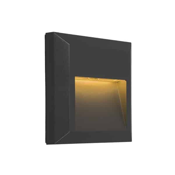 Moderne Wandleuchte dunkelgrau inkl. LED - Gem 2