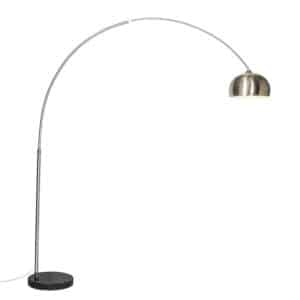 Bogenlampe Stahl Metallschirm 33 cm verstellbar - XXL