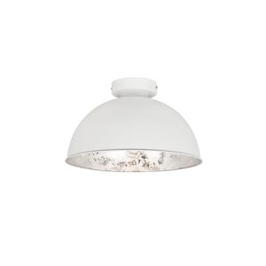 Weiße Deckenlampe mit Silber 30 cm - Magna Basic