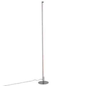 2er Set moderne Stehleuchten LED chrom - Line-up