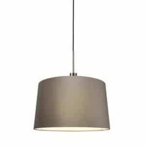 Moderne Hängelampe Stahl mit Schirm 45 cm Taupe - Combi 1