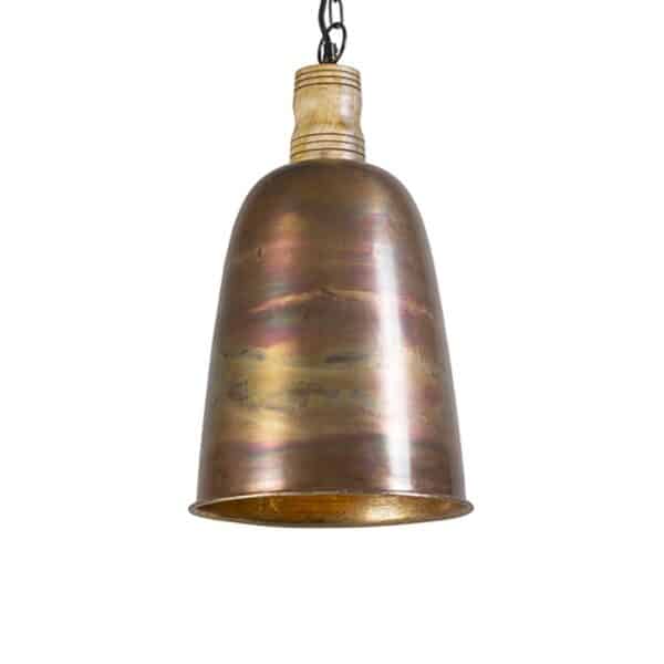 Vintage Hängelampe Kupfer mit Gold - Burn 1