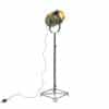Industrielle Stehlampe Bronze mit grünen Akzenten 140 cm - Byron