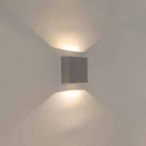 Wandleuchte grau IP54 inkl. LED - Squad