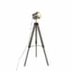 Industriestehlampe Stativholz mit Studiospot - Braha