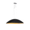 Industrielle Hängelampe schwarz mit Gold 115 cm - Magna