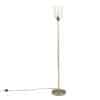 Moderne Stehlampe Gold mit Glas - Dome