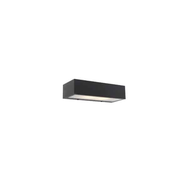 Design längliche Wandleuchte schwarz 25cm - Houx