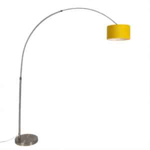 Stahlbogenlampe mit gelbem Schirm 35/35/20 - XXL