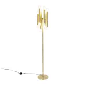 Vintage Stehlampe Gold 12-Licht -Tubi