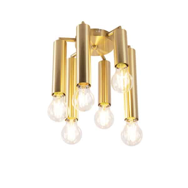 Art Deco Deckenleuchte Gold 6-flammig -Tubi