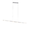 Design-Hängelampe Stahl mit Touch-Dimmer inkl. LED - Platin