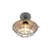 Industrielle Deckenleuchte Antik Silber 25