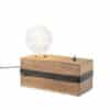 Industrielle Tischlampe aus Holz - Reena