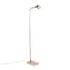 Industriestehlampe schwarz mit Holz - Reena