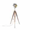 Stehleuchte mit Holzstativ und Studiospot - Tripod Shiny