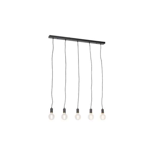 Moderne Hängelampe schwarz 100 cm 5-flammig- Facil