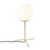 Art Deco Tischlampe Messing mit Opalglas 45