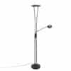Moderne Stehlampe schwarz inkl. LED mit Lesearm - Ibiza