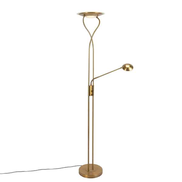 Moderne Stehlampe Bronze inkl. LED mit Lesearm - Mallorca