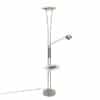 Stahl Stehlampe mit Lesearm inkl. LED und USB-Anschluss - Sevilla